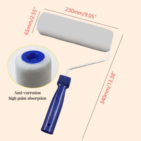 9in Fine & Short Hair Roller Brush - Image 2
