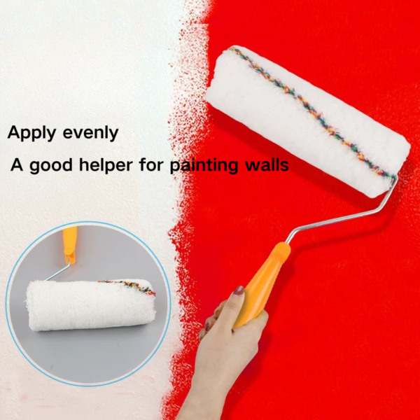 9in Synthetic fiber long hair roller brush - Image 4