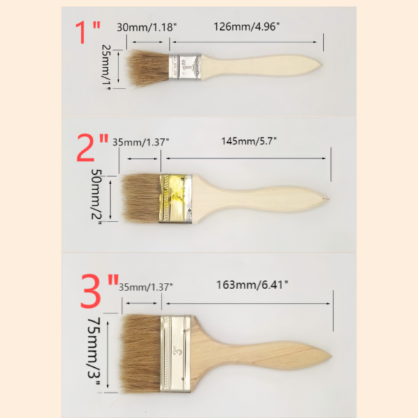 Hog Bristle Paint Brush for Walls - Image 2