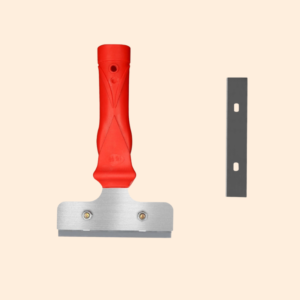 Short handle cleaning knife