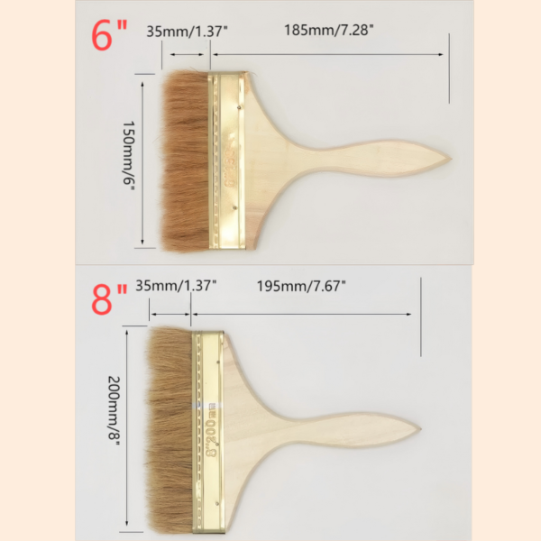 Hog Bristle Paint Brush for Walls - Image 4