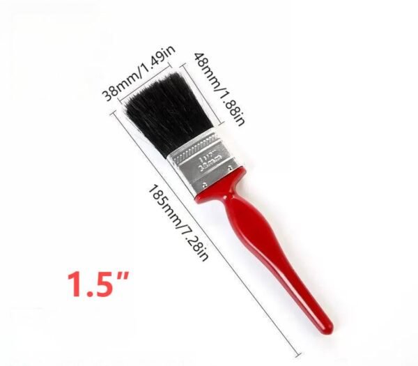 Red handle pig hair brush - Image 5
