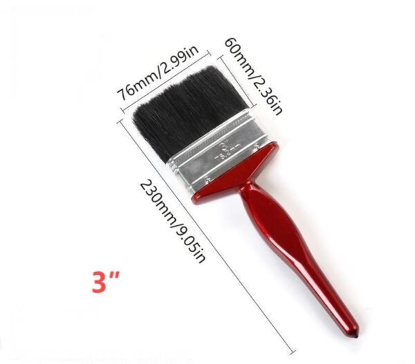 Red handle pig hair brush - Image 8