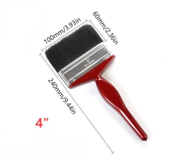 Red handle pig hair brush - Image 9