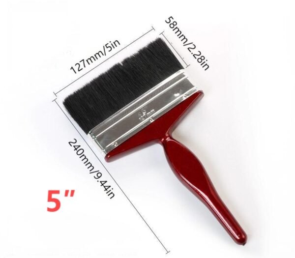 Red handle pig hair brush - Image 10