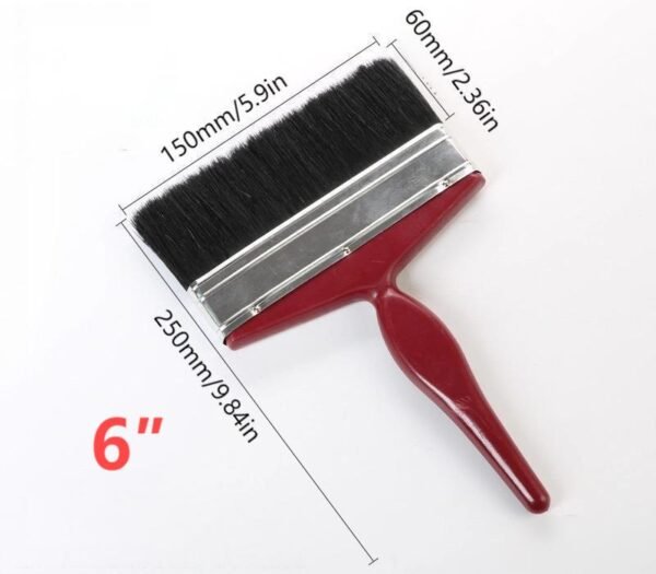 Red handle pig hair brush - Image 11