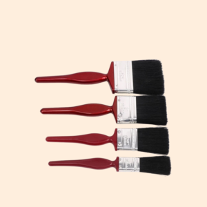 Red handle pig hair brush